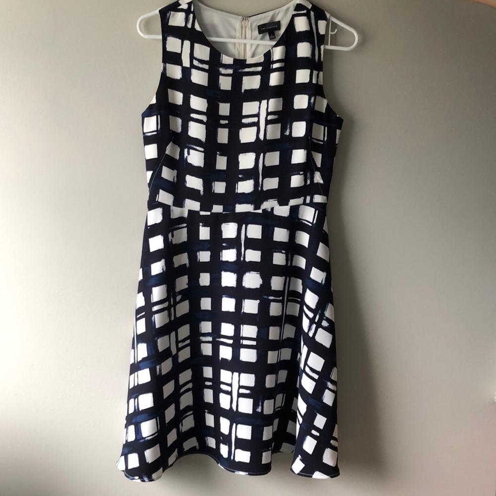 The Limited dress - blue and white